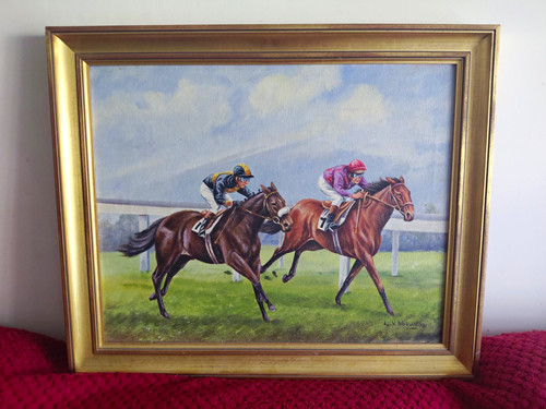 Vintage framed signed - framed,