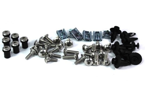 Stainless fairing bolts screen - stainless,