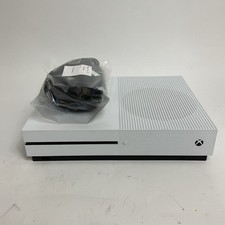 White Xbox One S Console with Wires, 3 FIFA Games but No Controller (G3-12)