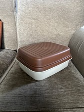 Vintage Tupperware Brown/Cream