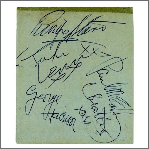 The beatles 1963 autographs - the,