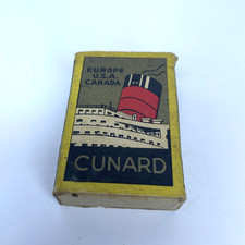 Vintage Cunard Empty Matchbox