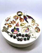 Collection of 15 x Gold and Silver Tone Cloisonne Enamel Jewellery