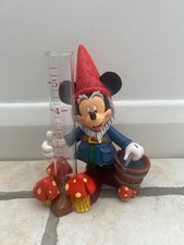AUTHENTIC DISNEY'S MICKEY MOUSE RAIN GAUGE GNOME FIGURINE RARE