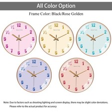Round wall clock warm color - clock,