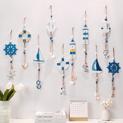 Wooden wall ornament beach - wooden,