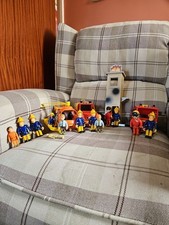 Fireman Sam Playse With Building, Track, Vehicles And Figures  Bundle