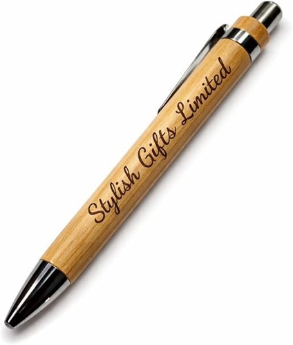 Personalised bamboo pen - bamboo, –