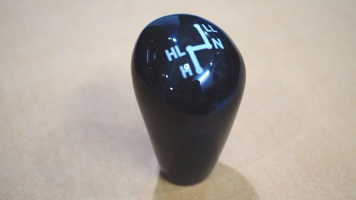 Black wood gear shift knob - black, for