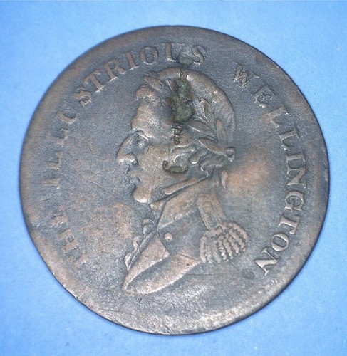 1816 waterloo halfpenny - waterloo,