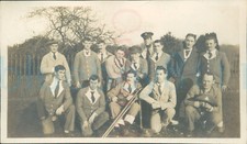 WW1 1916 Original Photo Hospital Blues British Soldiers Dick Richards centre fr