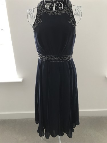 Monsoon navy beaded dress - monsoon,