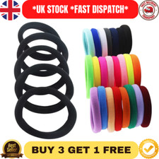 10 -40PCS THICK STRONG women girls School Endless Hair Elastics Bobbles Bands UK