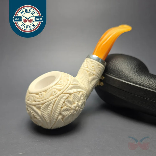 Mbsd meerschaum silver floral - mbsd,