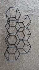 Small Metal Wine Rack In Black