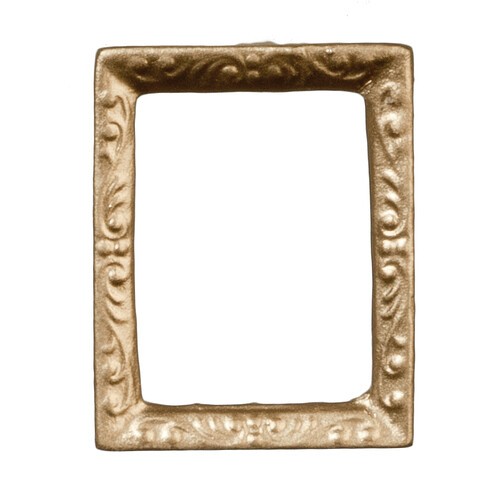 Small gold picture - gold, 2.5cm