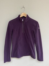 POIVRE BLANC Micro Fleece Sweater Women Mulberry Purple UK XS RRP £80 