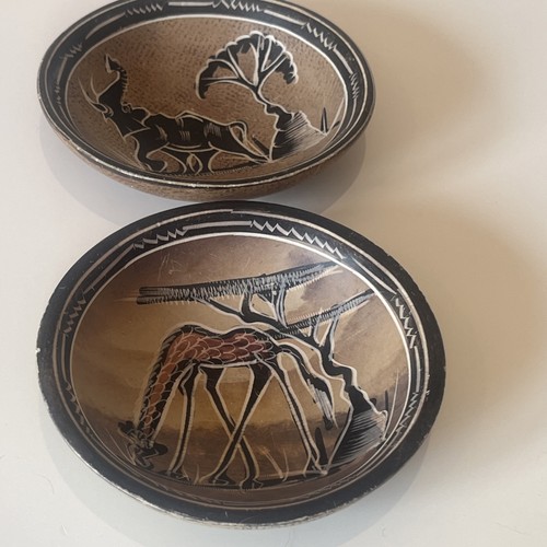 Pair vintage kenyan kisii - of,