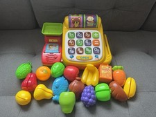Children's Cash Register Electronic Shop Toy and Food. Vtech. Working Perfectly