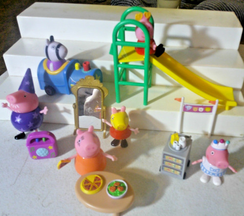 Peppa pig pizza party - party, table
