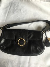Tula black leather handbag