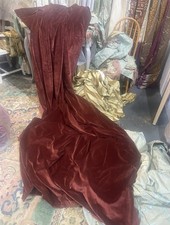 Single Vintage Velvet Curtain, Great For Upholstery Project