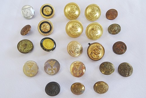 Antique vintage buttons - antique,