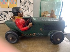 Vintage 1930s Classic Bugatti C70 Ceramic Racing Car GREEN good condition 