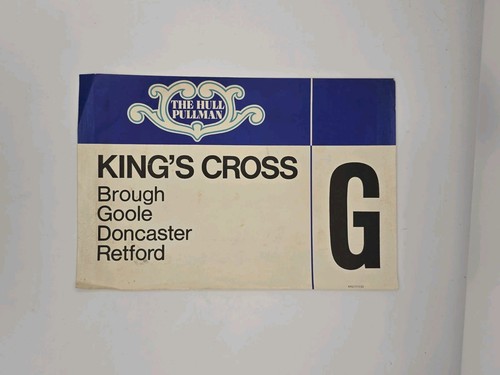 Hull pullman kings cross - pullman,