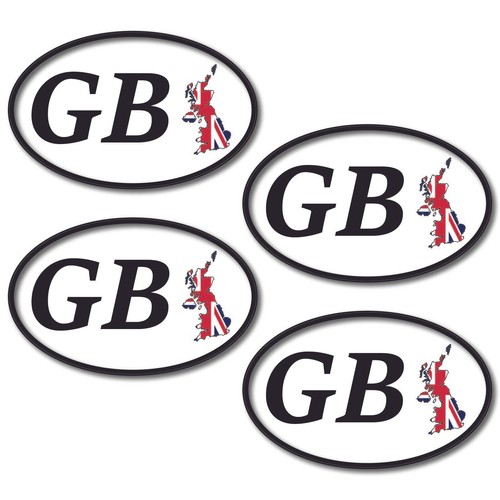 Country stickers 4pcs - stickers, 8x5cm