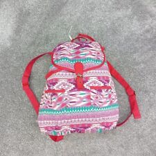 MONSOON PINK AZTEC BACKPACK RUCKSACK PRINT FABRIC ABSTRACT SATCHEL Y2K