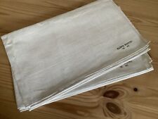 Pair Lrg Vintage Unused Traditional Utility Cloths Irish Weave Linen 26”/35”