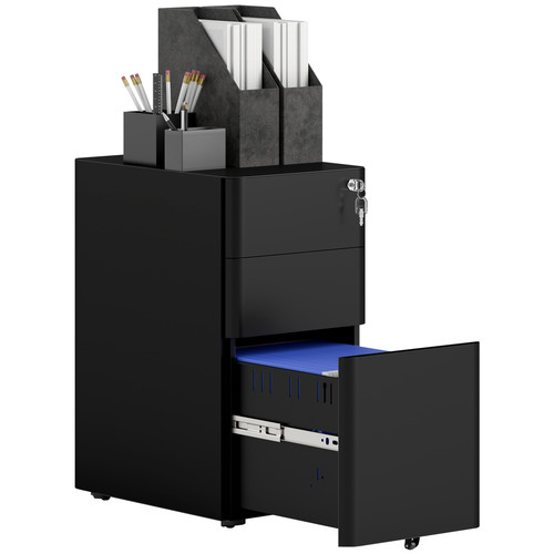 Lockable mobile filing - filing, cabinet