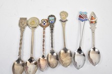 Vintage Novelty Tourist Teaspoons x7