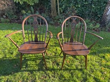 2x Ercol Windsor Carver Dining