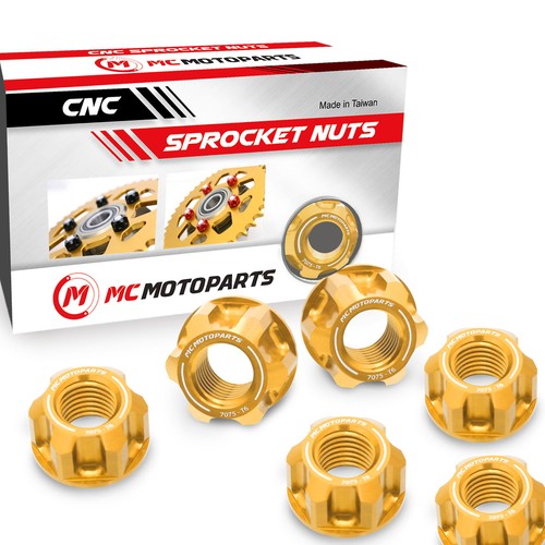 Gold rear hub sprocket flange - hub,