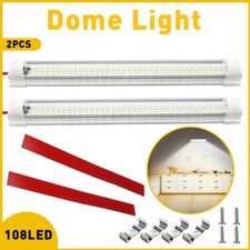 12V-24V LED Interior Van Strip Lights Roof Ceiling Lamp Bar Camper RV Caravan 2x