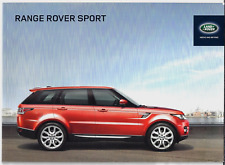 Range Rover Sport 2014-2015 UK Market Sales Brochure HSE Dynamic Autobiography
