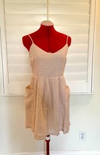 Lush Clothing Womens Size Small Tie Back Mini Dress With Pockets