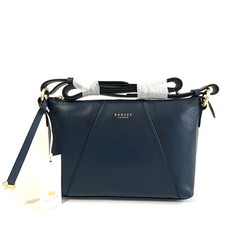 RADLEY Handbag Ink Blue Leather Medium Crossbody Bag With Dust Bag - Wood Street