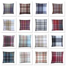 Balmoral Tartan Check Plaid Tweed wool effect Fabric Country Cushion Covers