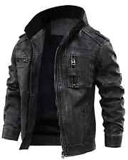 Men's Real Leather Motorcycle