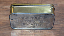 Vintage 1920s 30s Parkinsons Pure Confectionary Tin Doncaster Food Advertising