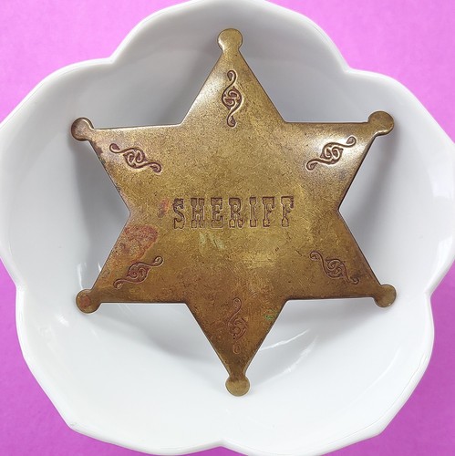 Vintage costume brass sheriff - costume,