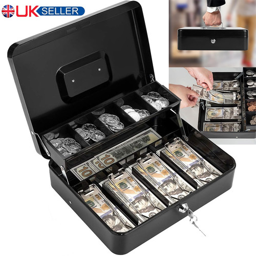 Metal cash box lockable money - metal,