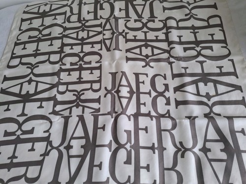 Jaeger monogram silk scarf - silk,