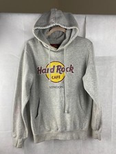 Hard Rock Cafe London Hoodie Size Medium Grey Long Sleeve
