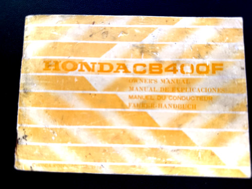 Honda cb400f owners manual 400 - honda,