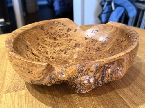 Hand turned and crafted burled - and,