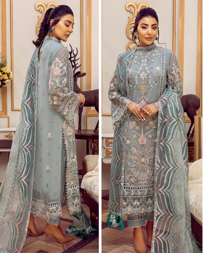 Pakistani designer sage green - designer,
